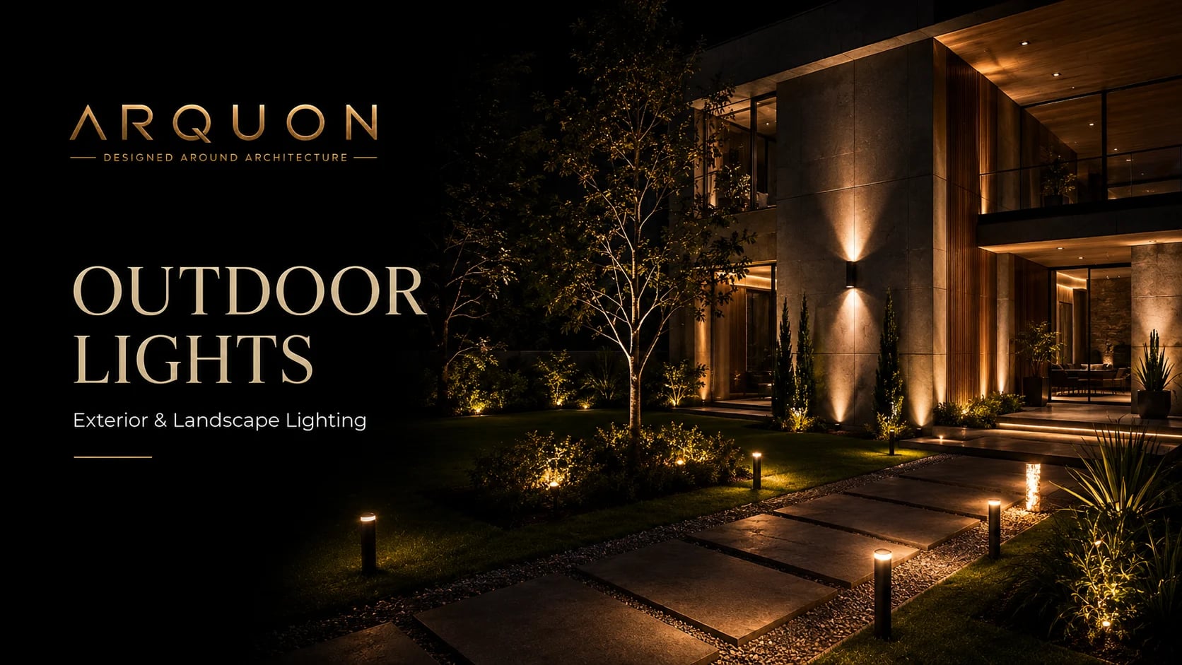 ARQUON outdoor facade and landscape lighting